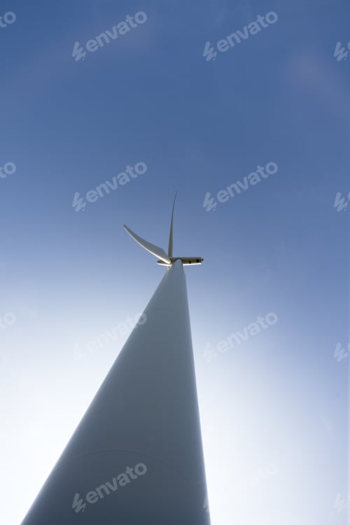Preview: Wind Turbine In A Field A Dusk