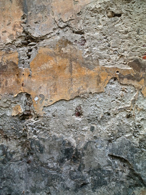 Vista previa: An Extremely Rough Wall With Cement And Plaster