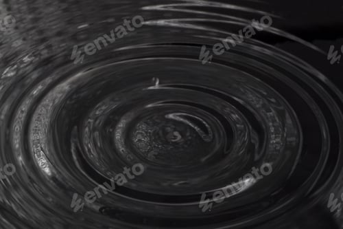 Preview: Black Abstract Water Surface And Drip Texture