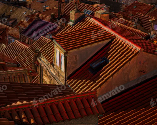 Preview: Old Town Dubrovnik Croatia Rooftops