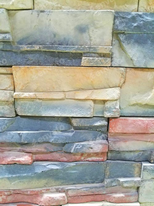 Preview: Rustic Colorful Decorative Brick Texture Background