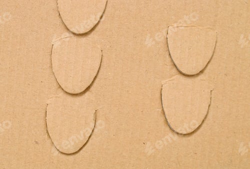 Preview: Brown Corrugated Cardboard With Creased