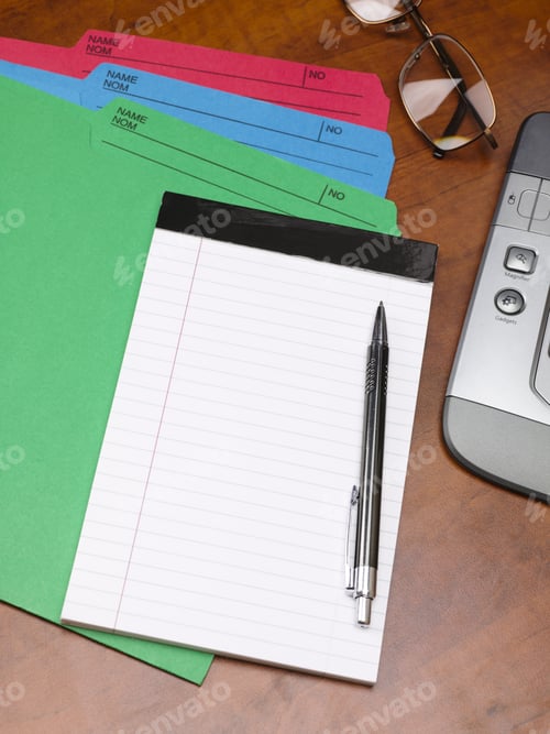 Preview: Business Desk And Stationary Background