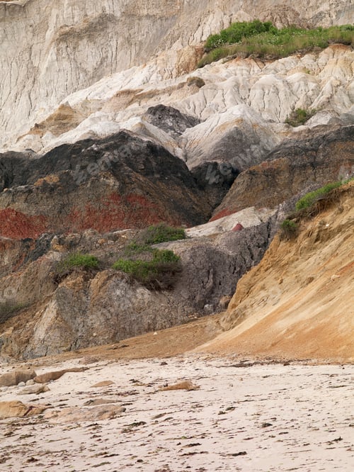 Preview: Image Of Sandstone Cliff At Beach.