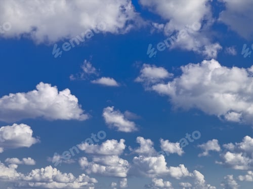 Preview: Fluffy Clouds Background