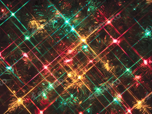 Preview: Festive Holiday Background Of Christmas Lights