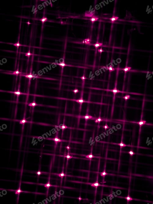 Preview: Diffused Circular Lights Blurred Bokeh Holiday Background Of Christmas Light