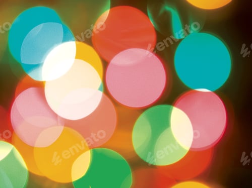 Preview: Abstract Diffused Festive Holiday Background Of Christmas Lights