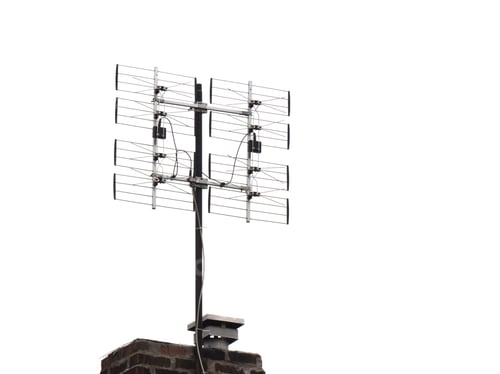 Preview: A Bow Tie Uhf Antenna On A Rooftop To Receive Over The Air Tv Channels