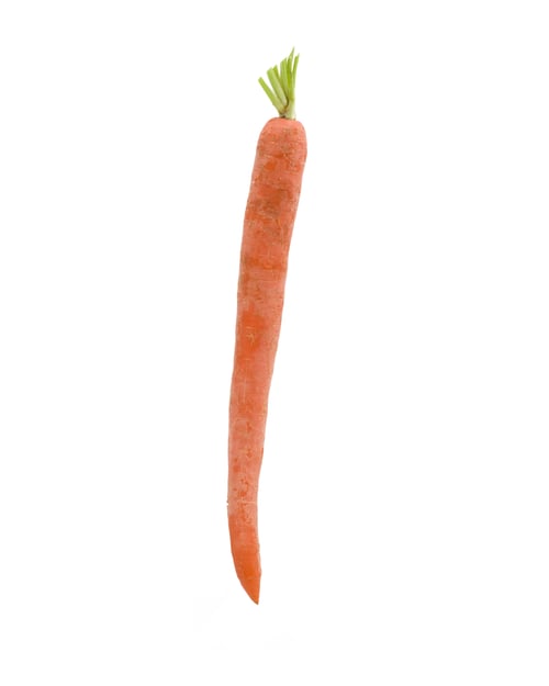 Preview: Raw Carrot Isolated On White