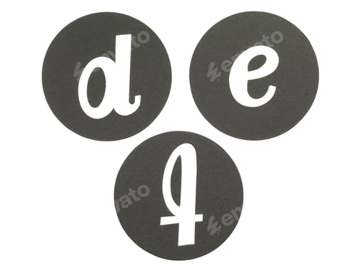 Preview: Typography Image With Texture Of The Letters 'Def'