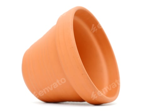 Preview: A Terracotta Planter On White