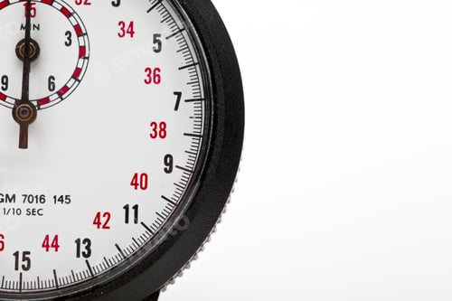 Preview: Stop Watch Isolated On White Background