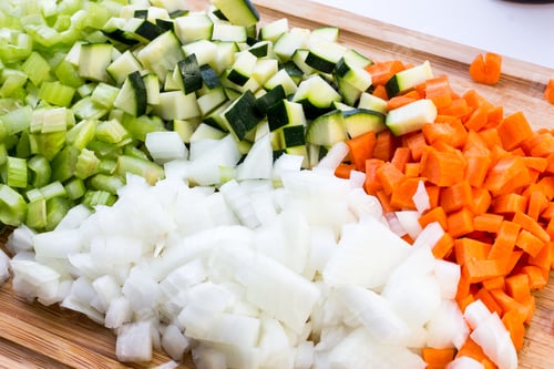 Preview: Chopped Vegetables Close Up