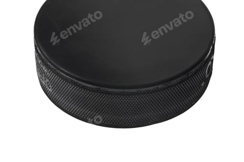 Preview: Hockey Puck Isolated On White Background