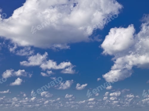 Preview: Fluffy Clouds Background