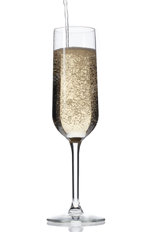 Preview: Champagne Glass Isolated On White Background