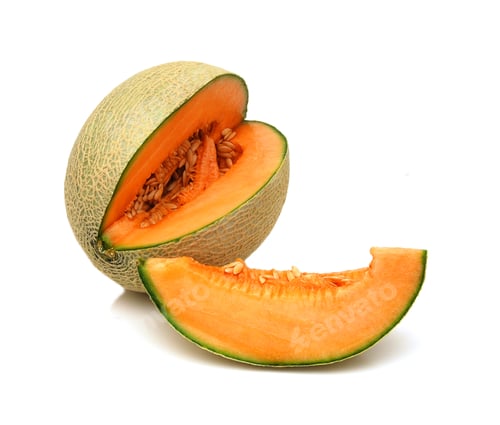 Preview: Cantaloupe Melon On White