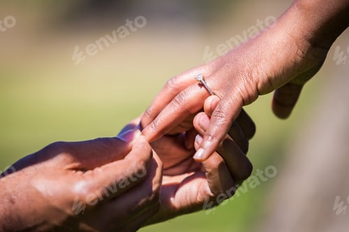 Preview: Engagement Ring Proposal Hands Close Up