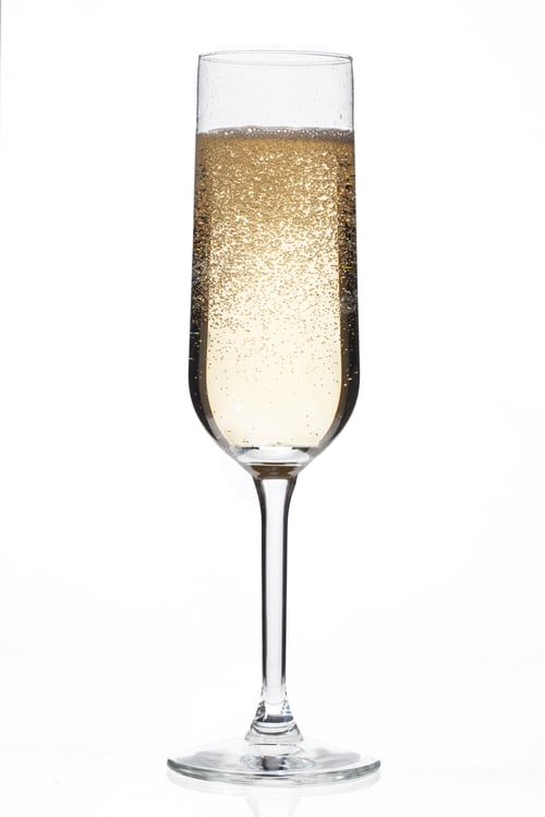 Preview: Champagne Glass Isolated On White Background