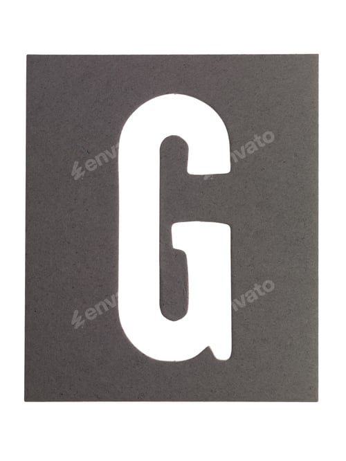 Preview: Typography Image With Texture Of The Letters 'G'