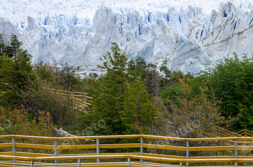 The Perito Moreno Glacier In Patagonia, Argentina.
