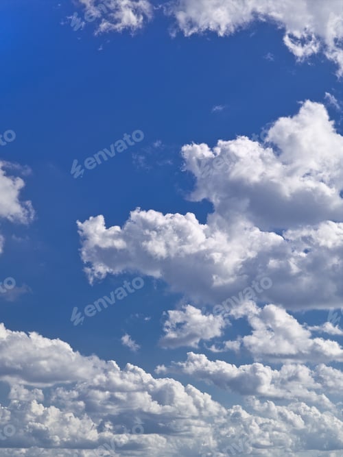 Preview: Fluffy Clouds Background