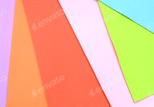 Preview: Color Paper Texture And Background, Isolated On White
