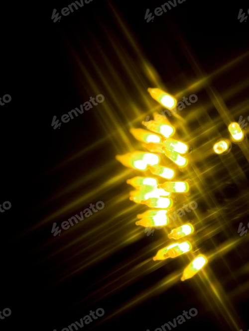 Preview: Diffused Festive Holiday Background Of Christmas Lights