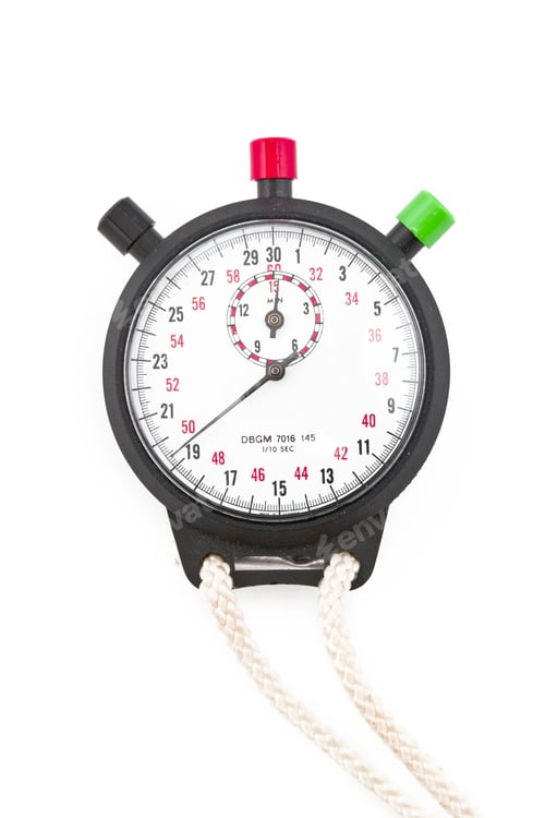Preview: Stop Watch Isolated On White Background