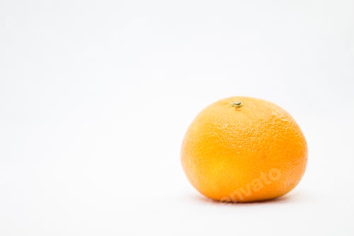 Preview: Isolated Clementine On A White Background
