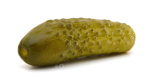 Preview: Pickled Cucumbers On White Background