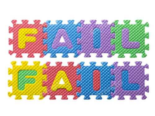 Preview: Foam Tiles Spelling The Word Fail