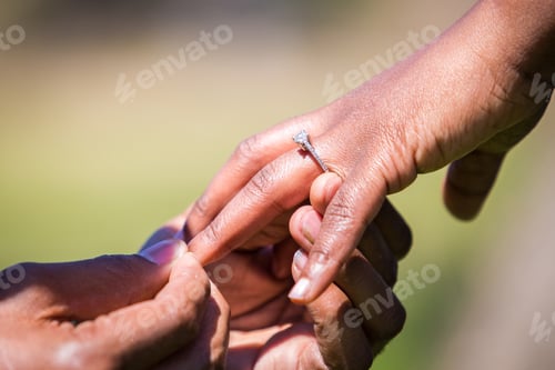 Preview: Engagement Ring Proposal Hands Close Up