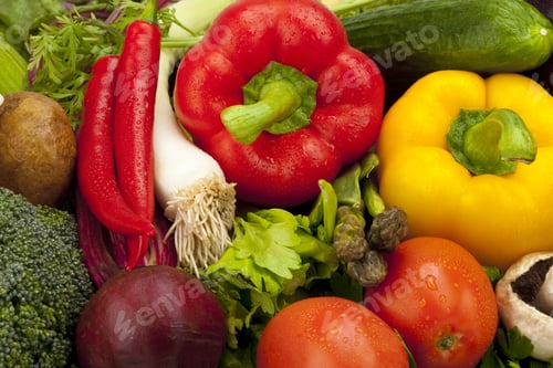 Preview: A Close-Up Of A Variety Of Colourful Vegetables.