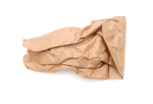 Preview: Brown Paper Lunch Bag Sack On White
