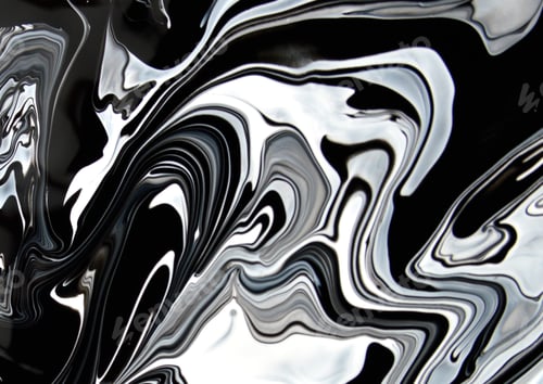 Preview: Black And White Marbling Background. Artistic, Handmade
