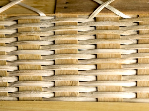 Preview: Weave Pattern Closeup Background From A Wood Basket