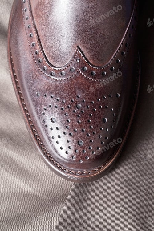 Preview: Leather Shoe In A Top View Image