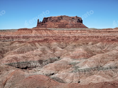 Preview: Scenic Image Of A Cliff Against Clear Sky.