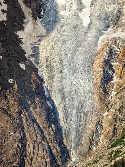 Preview: Glacier And Snow-Capped Mountains In The Purcell Mountains Bugaboo Provincial Park Canada.