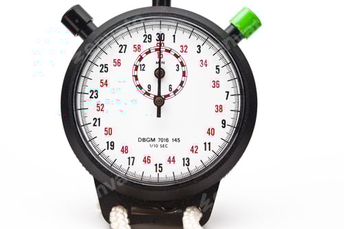 Preview: Stop Watch Isolated On White Background