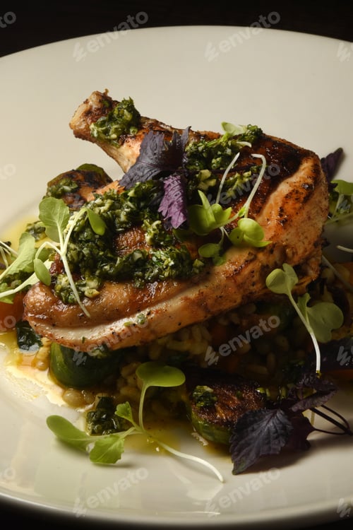 Preview: Brussel Chicken Plate Shown Vertical