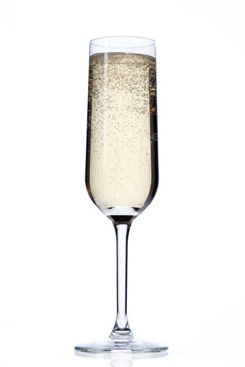 Preview: Champagne Glass Isolated On White Background