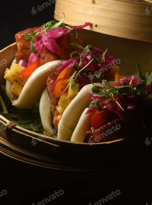 Preview: Vertical Format Image Of Steamed Buns
