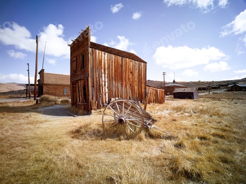 Preview: Old Western Gold Mine Shed In Bodie California