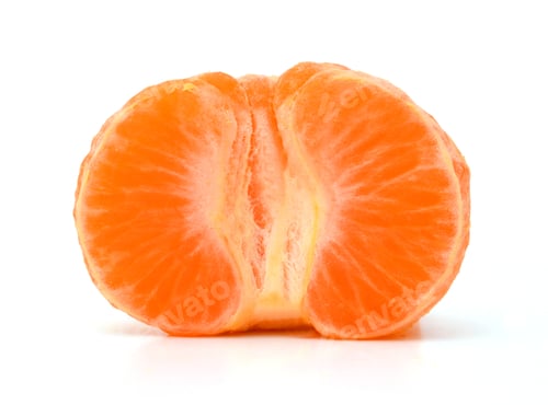Preview: Orange Mandarin Or Tangerine Fruit Isolated On White Background