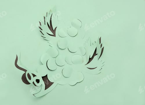 Preview: Origami: Grape Fruit As Greeting Card