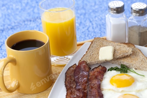 Preview: Bacon,Eggs And Toast Breakfast