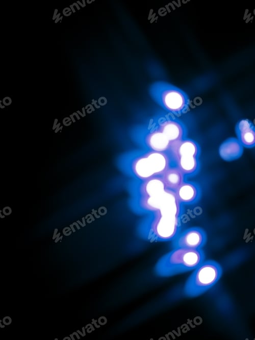 Preview: Diffused Festive Holiday Background Of Christmas Lights